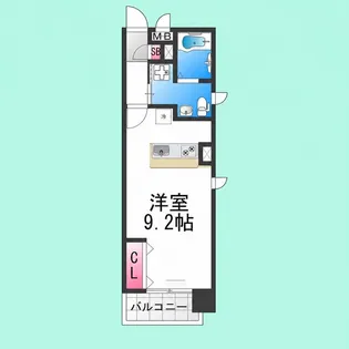 TKアンバーコート宿院【403号室】の間取り