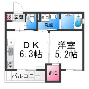 ブリーズ羽衣【1階】の間取り