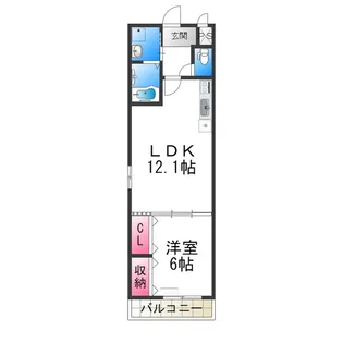 フジパレス堺もず【1階】の間取り
