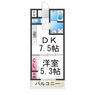 フジパレス 東湊【205号室】の間取り