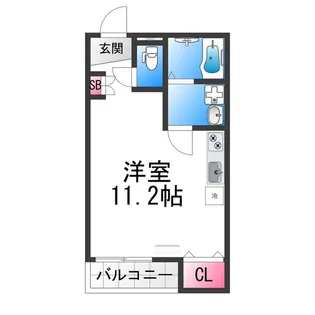 Mark Villa 宿院【201号室】の間取り