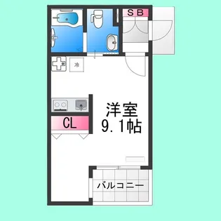 CASA七道【2階】の間取り