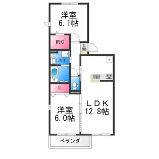 SOUTHERN COURT【3階】の間取り