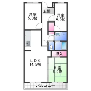 クレール・シャルム【1階】の間取り