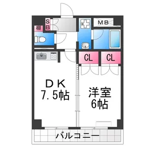 TSカーサSECONDO【4階】の間取り
