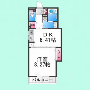 ハイツカトレヤ【13階】の間取り