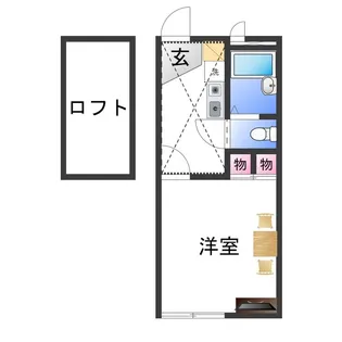 レオパレスGarden【205号室】の間取り