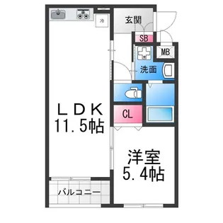 ノワ メランジェ【1階】の間取り
