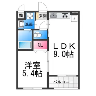 ノワ メランジェ【3階】の間取り