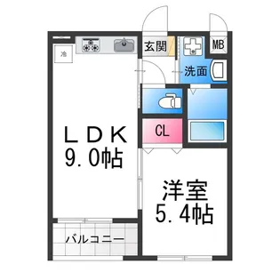 ノワ メランジェ【3階】の間取り