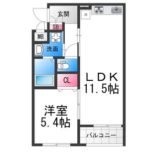 ノワ メランジェ【2階】の間取り