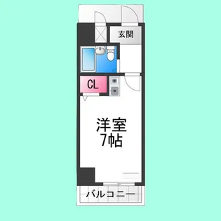 ラ・メゾンデ堺【206号室】の間取り