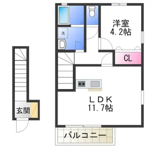 デュラ・カーサ ラフィネ Ⅰ【2階】の間取り