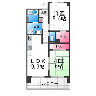 ベルメゾン堺【3階】の間取り