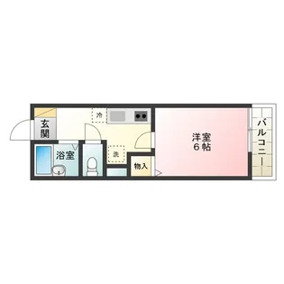 エクシブ三国ヶ丘【103号室】の間取り