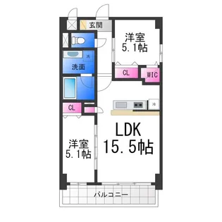 ラ・グレース【4階】の間取り