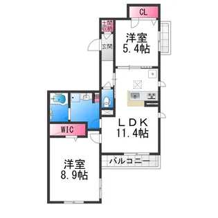 エミコート【2階】の間取り