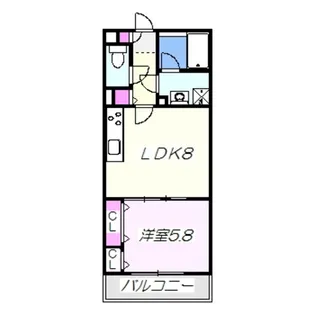カーサエテルナ【1階】の間取り