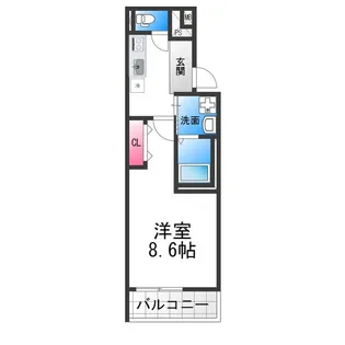 フジパレス新金岡Ⅴ番館【1階】の間取り
