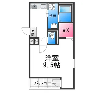 フジパレス新金岡Ⅴ番館【2階】の間取り