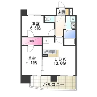 KMレジデンス堺東駅前【1102号室】の間取り