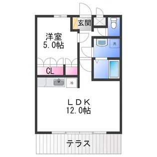 フォンテーヌ美原【2階】の間取り