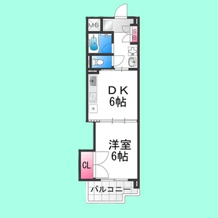 アンシャンテ中百舌鳥【905号室】の間取り