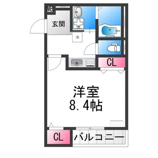 フジパレス南清水町サウス【305号室】の間取り