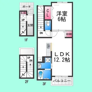 フォルトゥーナ【3階】の間取り