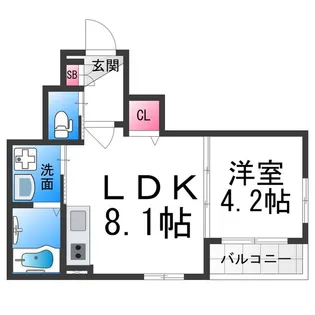 GRAND SUWA【1階】の間取り