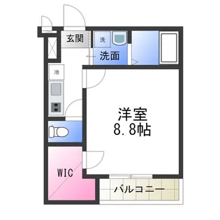 フレール Ⅱ番館【3階】の間取り