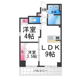 Sena Hills 堺【401号室】の間取り