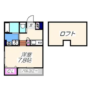 Luxe浜寺A棟【1階】の間取り