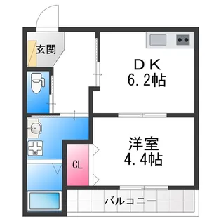 Richesse 一条通【302号室】の間取り