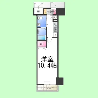 フェニックスレジデンス堺東【623号室】の間取り