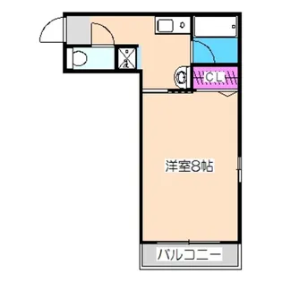 メープルコート【407号室】の間取り