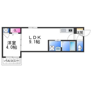 F ASECIA THEMIS【1階】の間取り
