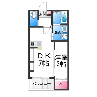 九間町シーエム・サンク【2階】の間取り