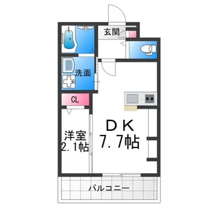 九間町シーエム・サンク【2階】の間取り
