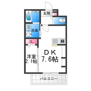 九間町シーエム・サンク【3階】の間取り