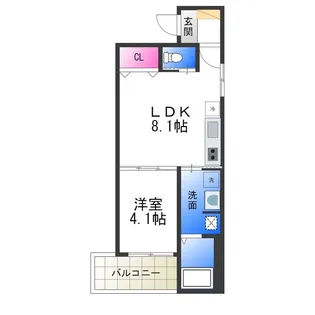F asecia rutil【3階】の間取り