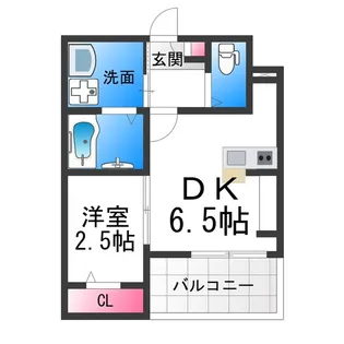 西湊町エヌエム・セント【3階】の間取り