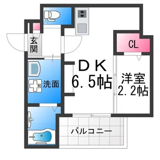 西湊町エヌエム・セント【4階】の間取り