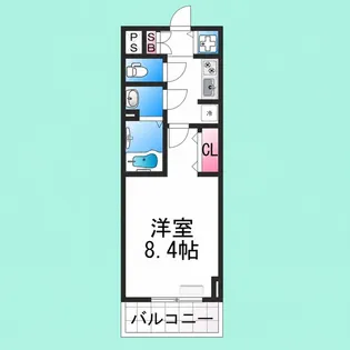S-RESIDENCE堺浜寺axial【2階】の間取り
