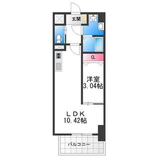 リアライズ堺宿院【9階】の間取り