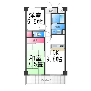 サンクレスト28【6階】の間取り