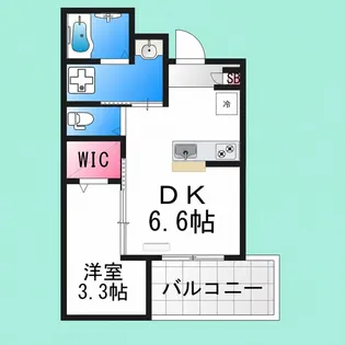 大浜北町シーエム・シス【1階】の間取り
