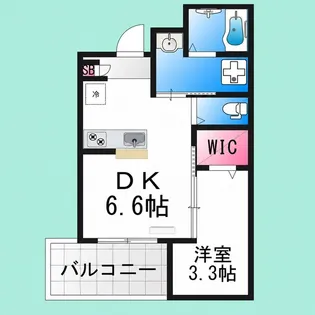 大浜北町シーエム・シス【2階】の間取り