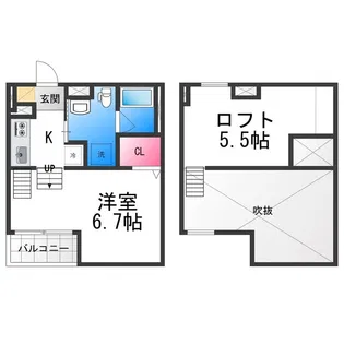 Estrella堺(エストレラサカイ)【203号室】の間取り