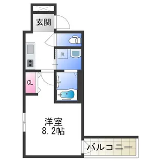 フジパレス堺南島【202号室】の間取り